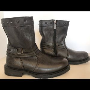 New Harley Davidson Mandy Boots Slate Grey Sz 7.5